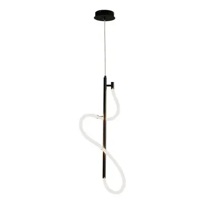 Lustra LED Neagra 30W 3000K L350mm H1780mm