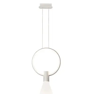 Pendul LED Alb 26W 3000K D500mm H1900mm