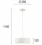 Lustra LED Alba 24W 3000K D350mm H1150mm