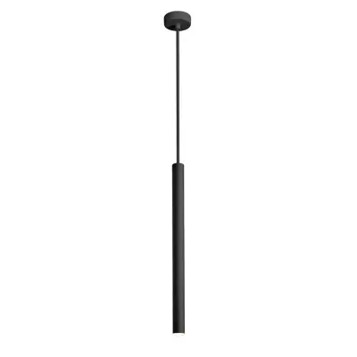 Pendul LED Dimabil Negru 6W 3000K D80mm H1400mm