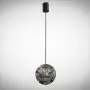 Lustra LED tip pendul Neagra 8W 3000K D600mm H2000mm