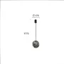 Lustra LED tip pendul Neagra 8W 3000K D600mm H2000mm