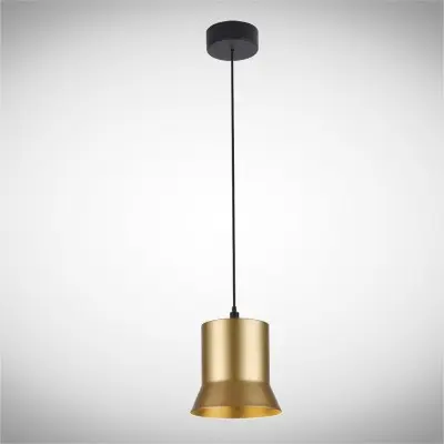 Pendul LED Auriu 5.6W 3000K D120mm H2000mm