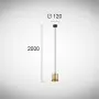 Pendul LED Auriu 5.6W 3000K D120mm H2000mm