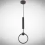 Pendul LED Negru 13W 3000K D200mm H1500mm