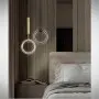 Pendul LED Negru 13W 3000K D200mm H1500mm
