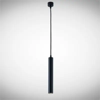 Pendul LED Negru 12W 3000K D50mm H1200mm