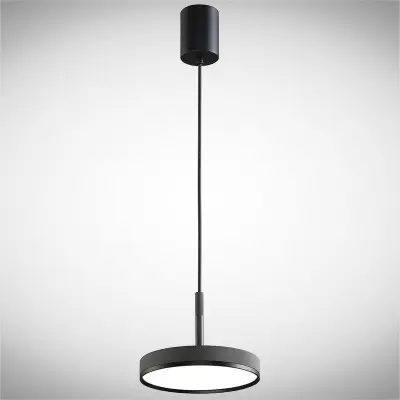 Pendul LED Negru 24W 3000K D200mm H2000mm