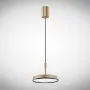 Pendul LED Auriu cu Negru 24W 3000K D200mm H2000mm