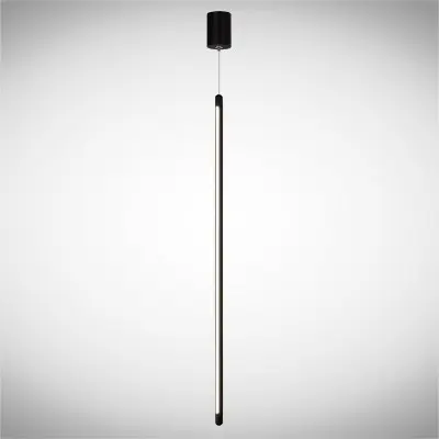 Lustra LED Neagra 13.6W 3000K D49.5mm H2000mm