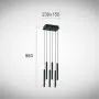 Lustra LED Neagra 18W 3000K L230mm H980mm