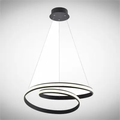 Lustra LED Neagra 33W 3000K D550mm H1200mm
