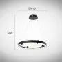 Lustra LED Neagra 58W 3000K D610mm H1200mm