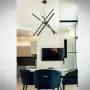Lustra LED Neagra 49W 3000K D520mm H1200mm