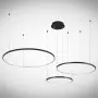 Lustra LED 3 cercuri Neagra 70W CCT D800mm H3000mm