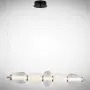 Lustra LED Alba cu Auriu 23W 3000K L830mm H1620mm