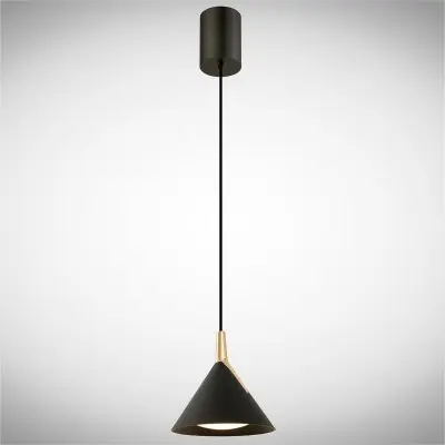 Lustra Pendul LED Negru 9W 3000K D150mm