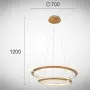 Lustra LED Aurie 72W 3000K D700mm H1200mm