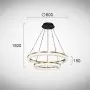 Lustra LED Aurie 43.6W 3000K D600mm H1500mm