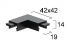Conector de Imbinare Colt Negru 48V Sina Magnetica Slim Special