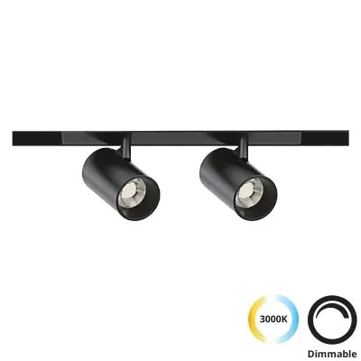 Spot Sina Magnetica Slim Special Cilindric Negru 48V 10W 3000K