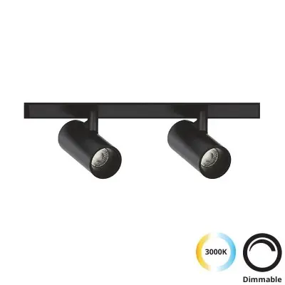 Spot Sina Magnetica Slim Special Cilindric Negru 48V 7W 3000K