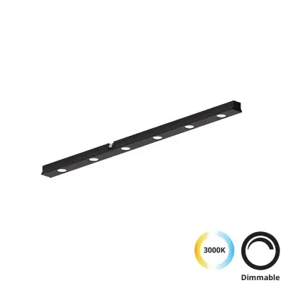 Spot Sina Magnetica Slim Special Linear Negru 48V 7W 3000K