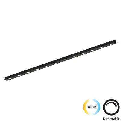 Spot Sina Magnetica Slim Special Linear Negru 48V 13W 3000K