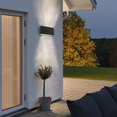 Aplica Perete Exterior Antracit 13W 3000K L200mm H125mm