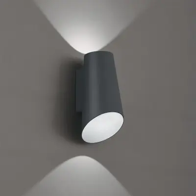 Aplica Perete Exterior Antracit 10W 3000K D95mm H190mm