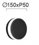 Aplica Perete Exterior Naegra 15W 3000K D150mm H150mm