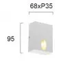 Aplica Perete Exterior Alba 3W 3000K L68mm H95mm