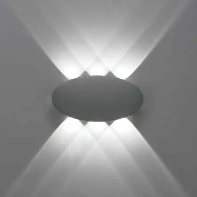 Aplica Perete Exterior Gri 8W 3000K L180mm H90mm