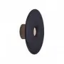 Aplica Perete Exterior Aurie cu Negru 12W 3000K D180mm H180mm