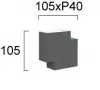 Aplica Perete Exterior Gri 6W 3000K D105mm H105mm