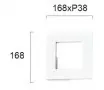 Aplica Perete Exterior Alba 7W 3000K D168mm H168mm