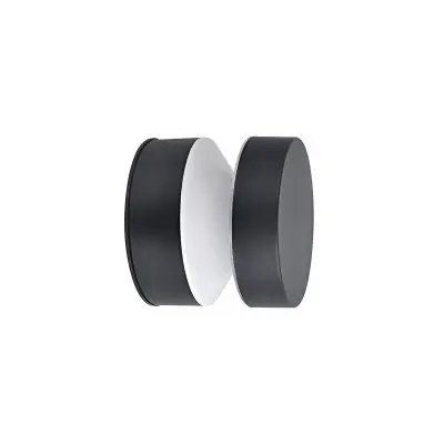 Aplica Perete Exterior Neagra 6W 3000K D101mm H87mm