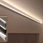 Profil LED Perete Scafa Gri Montaj Aplicat 2 metri
