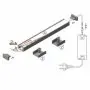 Profil LED Negru Slim Aplicat 2 metri