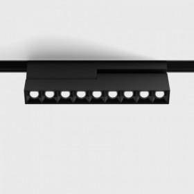 Spot pe Sina Liniar Tip Fagure Orientabil Negru 12W 3000K Sina Magnetica S