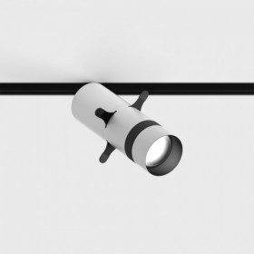 Spot pe Sina pentru Galerii Negru cu Alb 6.3W 3000K Sina Magnetica S