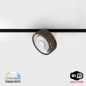 Spot pe Sina Bronz cu Inel Poros 13W CCT Sina Magnetica S
