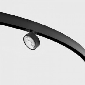 Spot pe Sina Veya Negru 6.3W Sina Maganetica RING