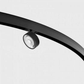 Spot pe Sina Veya Negru cu Inel Poros 6.3W Sina Maganetica RING