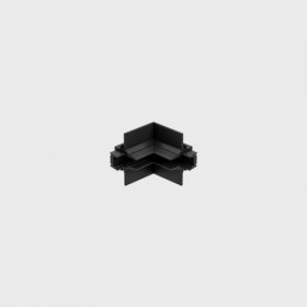 Conector de Colt Tavan Perete Negru Sina Magnetica Incastrata Micro R