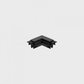 Conector de Colt 90 grade Negru Sina Magnetica Incastrata Micro R