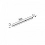 Spot Sina Magnetica Slim Special 42V Liniar Negru 6W