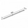 Spot Sina Magnetica Slim Special 42V Liniar Alb 15.4W