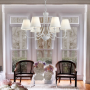 candelabru living, candelabru modern living, canelabru alb