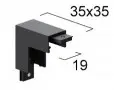 Conector Sina Magnetica Slim Special 48V Aplicata Tavan cu Perete